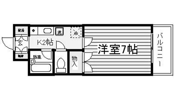 皆実町二丁目駅 徒歩3分 2階の物件間取画像